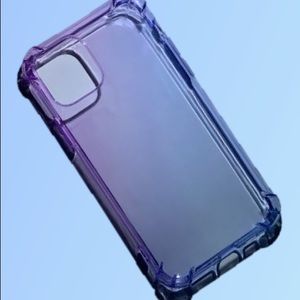 Purple/Blue Gradient Dual Color Transparent Case